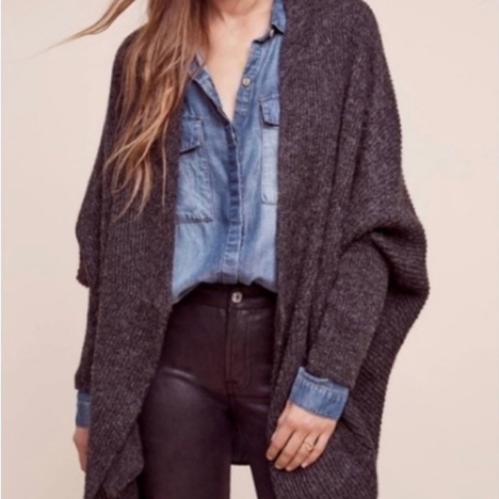 Anthropologie Sleeping on Snow Primula Cocoon Cardigan